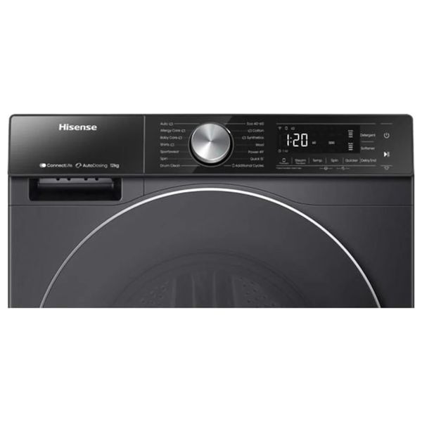  Hisense WD5S1245BB - 12Kg - 1400 RPM - Front Loading Washing Machine - Black 