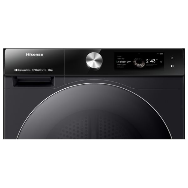 Hisense DH7S107BB - 10Kg - Front Loading Dryer - Black
