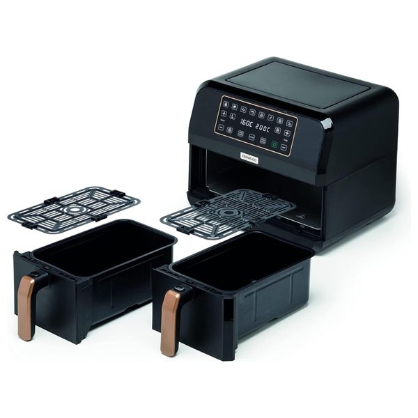  Kenwood HFP70 - Dual Air Fryer - 4L+4L - Black 