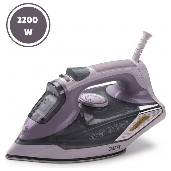  Galaxy GAI-104 - Steam Iron - 2200 W - Magnolia Pink 