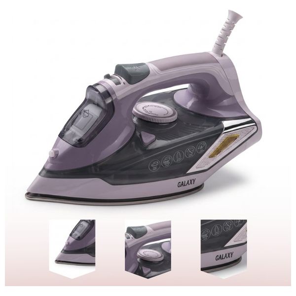  Galaxy GAI-104 - Steam Iron - 2200 W - Magnolia Pink 