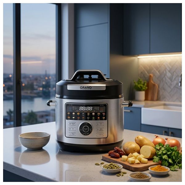  Grand GR-PC1300 - Electric Pressure Cooker - 8L - Silver 