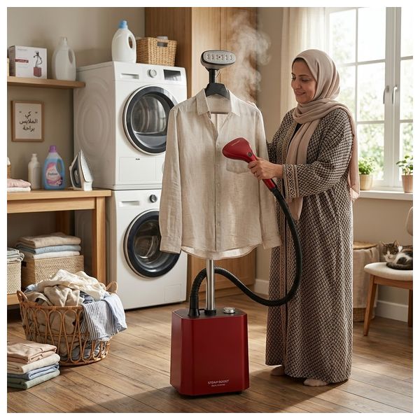  سيلفر كوك مكواة بخار عمودية - 2200 واط - KSM-138 - أحمر 