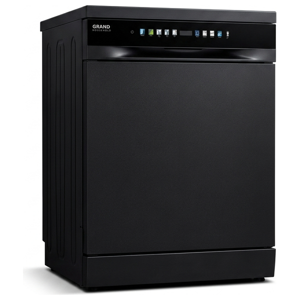  Grand GR-DW802B - Dishwasher - 60 cm - Inverter - 6 Programs - Digital Display - 3 Baskets - Black 