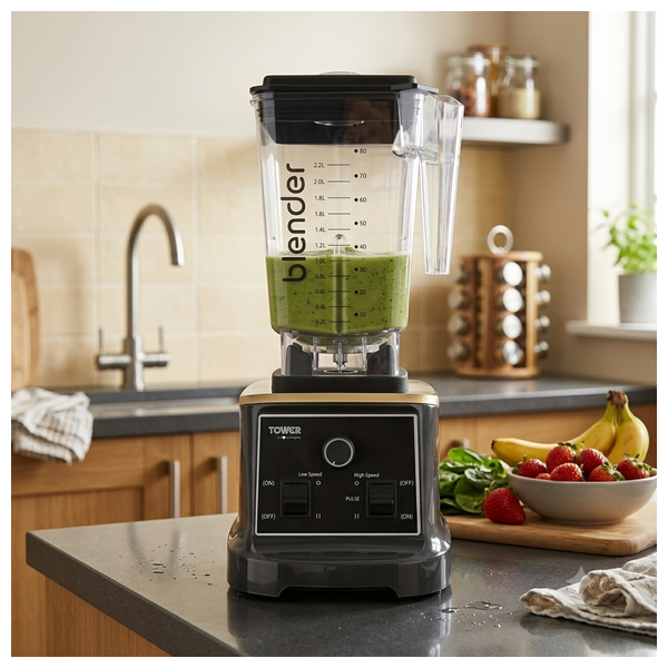 Tower Top TG-5016 - Professional Electric Blender - 2L - 1000W - Black 