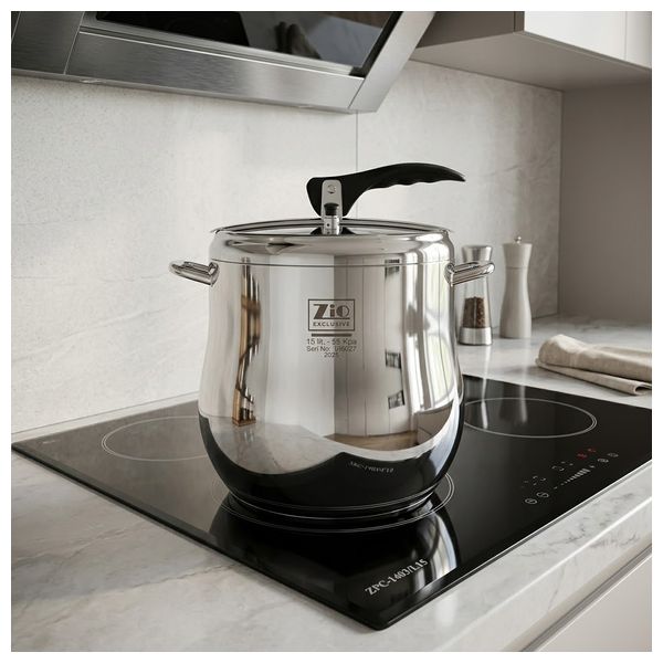  Zio ZPC-1403/L15 - Stainless Steel Pressure Cooker - 15 Liter - Silver 