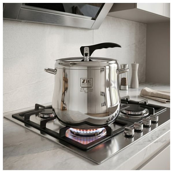  Zio ZPC-1403/L15 - Stainless Steel Pressure Cooker - 15 Liter - Silver 