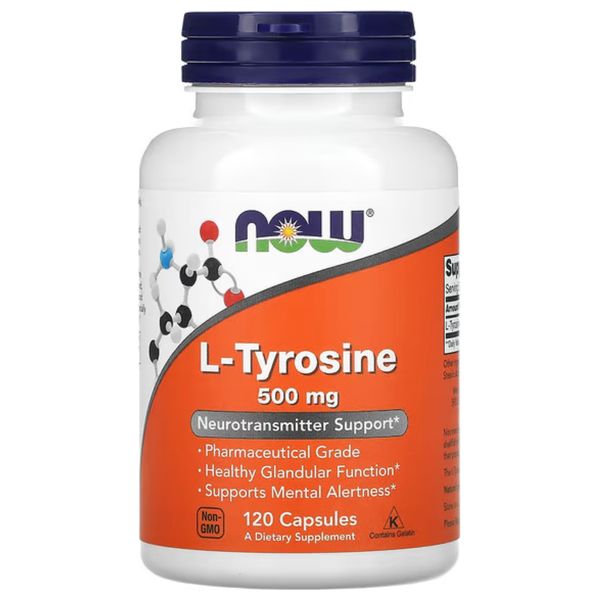  L-Tyrosine 500 mg - 120 Capsules 