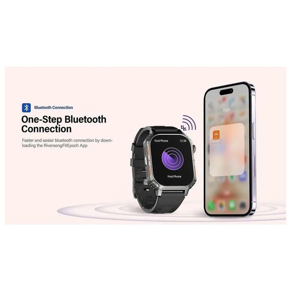  RiverSongSW803 - Smart watch - 2.02 inch  Up To 10 Days -Gray 