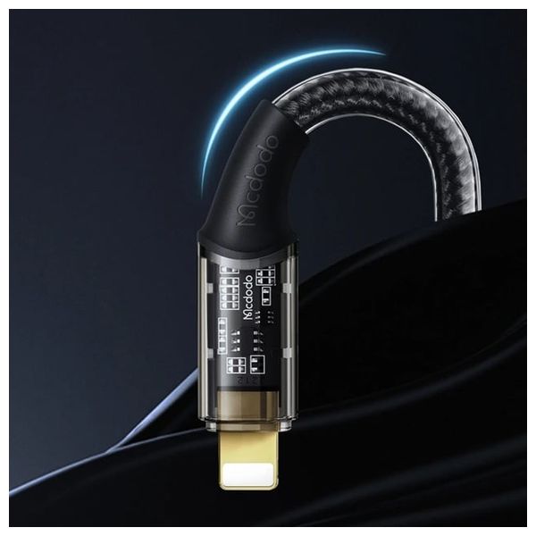 كيبل يو إس بي اي الى لايتنينج ماكدودو - CA-2080 - بطول 1.2 متر - اسود