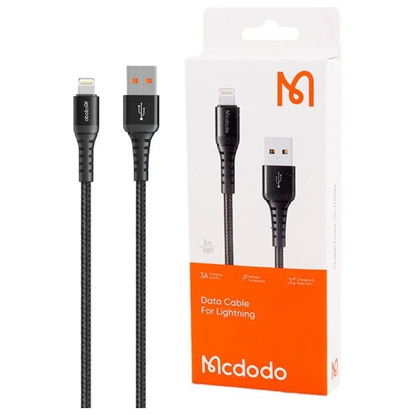 كيبل ماكدودو يو اس بي اي الى لايتينج CA-2263 -  بطول 3 متر - اسود