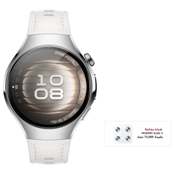 Huawei Watch 5 - 42mm - 1.38 inch - Amoled - Battery lasts up to 7 days - Multi-sensing X-TAP - eSIM Cellular Calling + Huawei Scale 3 Gift - Pre-Order