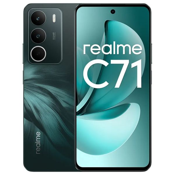 ريلمي سي71 - 6.67 انش 120 انش HD+ - يونيسك T7250 - بحجم بطارية 6300 ميلي امبير, بسرعة شحن 45 واط