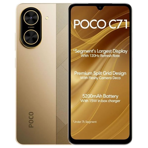 Xiaomi Poco C71 - Dual SIM - IPS LCD, 120Hz - UNISOC T7250 - 5200mAh