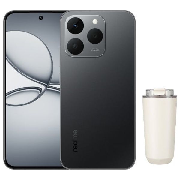  Realme 15T - 6.57-Inch AMOLED, 120Hz refresh rate - MediaTek Dimensity 6400 Max (5G, Octa-Core, 6nm) - 7000mAh battery + Coffee Cup 