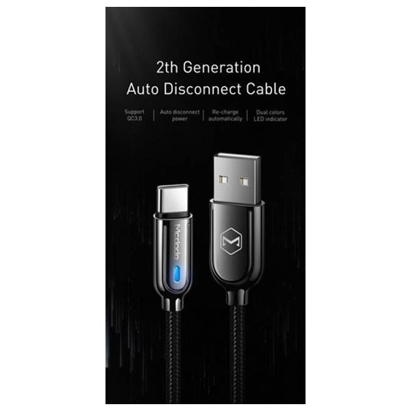 Mcdodo CA-6190 - MC Auto USB-C - 1 m - Black
