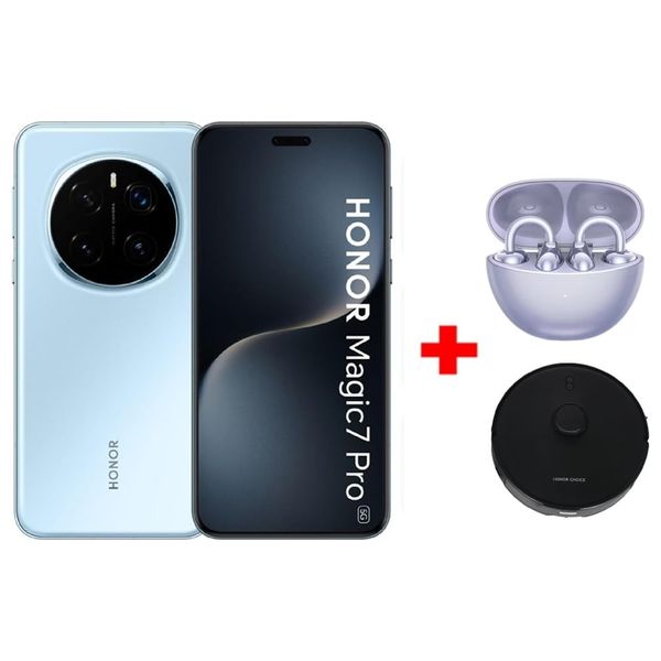 Honor Magic7 Pro 5G - Dual SIM - 512/12GB + Honor Robot Cleaner R2s Lite + Honor Choice Earbuds Clip