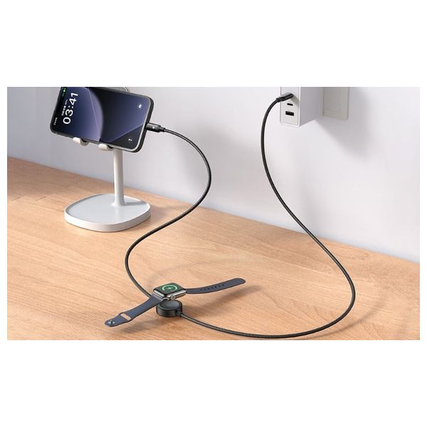 Mcdodo CA-5680 - 2 In 1 USB-C to Lightning + Wireless charging - 36w - 1.5 m - Black