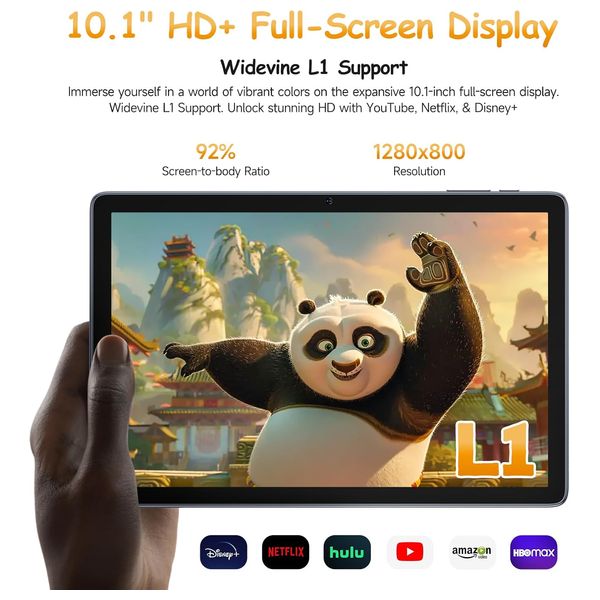 تب ولفون تاب وي 10 - واي فاي - رمادي