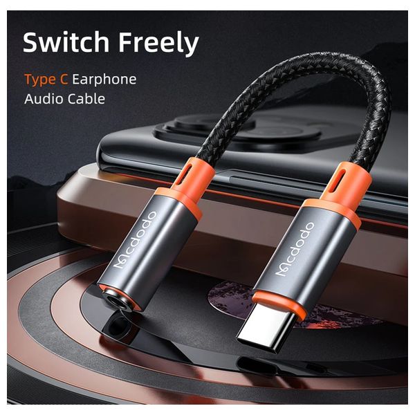 Mcdodo CA-7561 - Type-C to  AUX -  Black