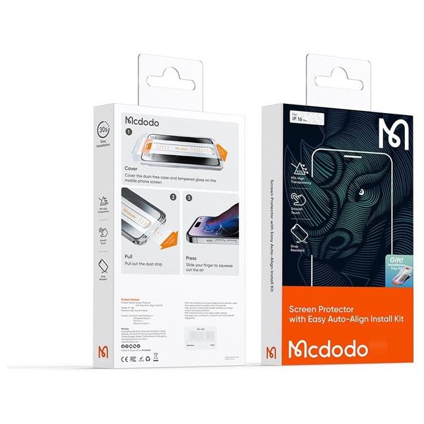 واقي شاشة ماكدودو PF-6863  لجهاز آيفون 16 برو ماكس - شفاف