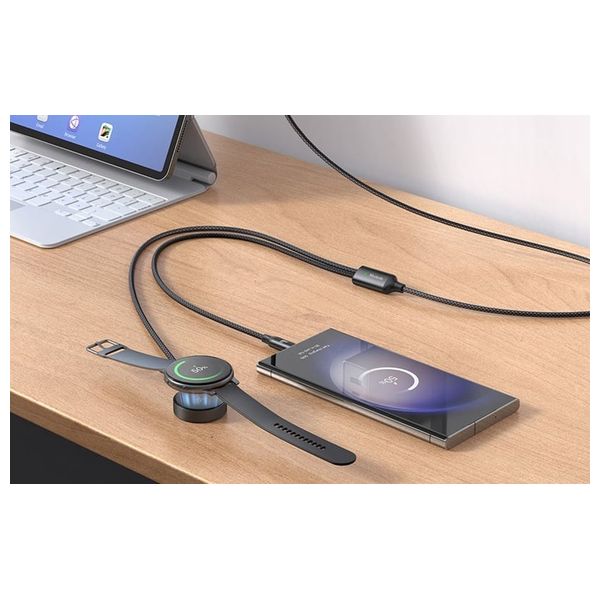  Mcdodo CA-4210  - USB-C To USB-C + Wireless Charger - 60W - 1.2m -  Black 