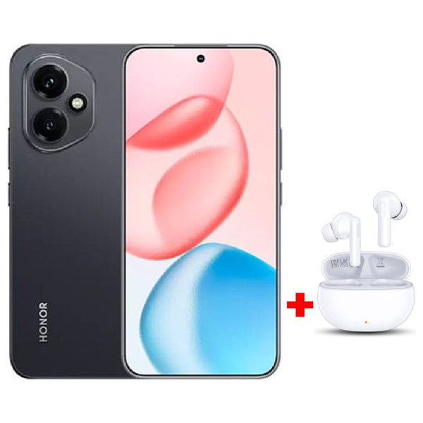 هونر 400 5G - دبل سيم - 6.55 انج - اموليد 120 هيرتز - Snapdragon 7 الجيل الثالث (4 نانومتر) - حجم بطارية 6000 ميلي امبير + سماعة هونر اكس 7 اي