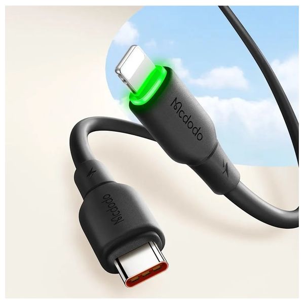  Mcdodo CA-4761– Type-C to Lightning Data Cable – Black - 1.2m 