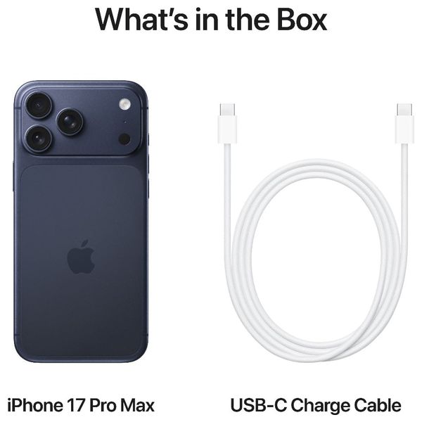  ابل ايفون 17 برو ماكس بحجم شاشة 6.9 انج - هيكل بقطعة واحدة من الالومنيوم - شريحة A19 Pro - بكاميرات 48 ميكابكسل - وأفضل عمر بطارية - نانو سيم 