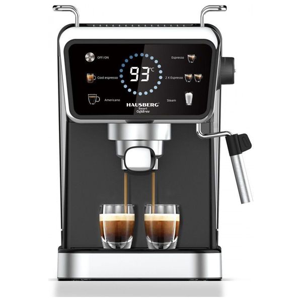 HAUSBERG HB-3730IN - Espresso Maker - Black Titanium