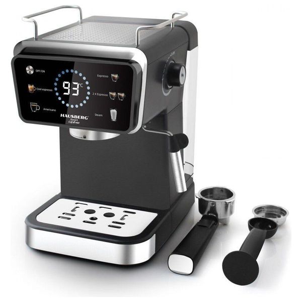HAUSBERG HB-3730IN - Espresso Maker - Black Titanium