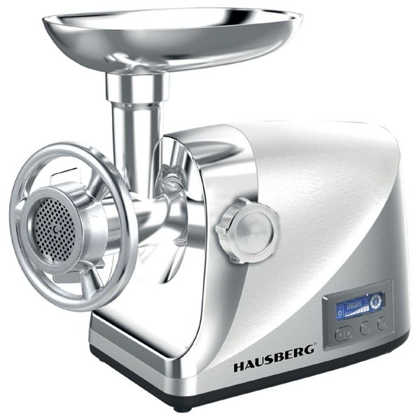 HAUSBERG HB-3455 - Meat Grinder - Silver