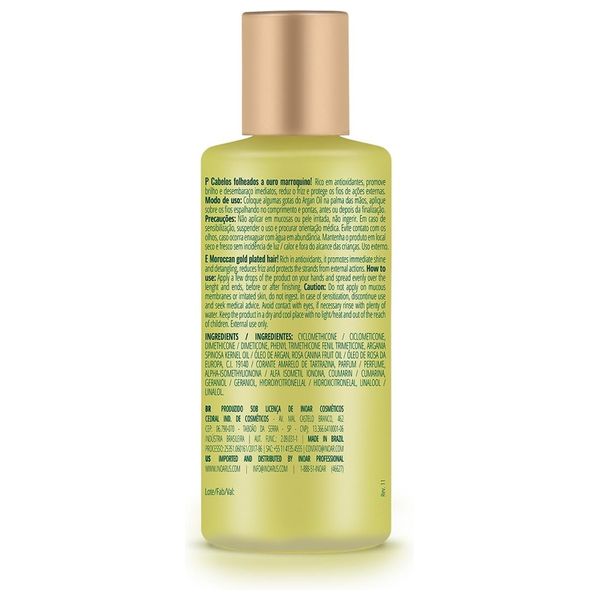  INOAR Argan Oil Hair Treatment - Moisturizing & Anti-Frizz - 60 ml 