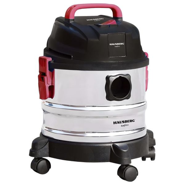 مكنسة هاوسبيرغ كهربائية اسطوانية - 2000 واط - 20 لتر - HB-2837IN - ستانلس ستيل