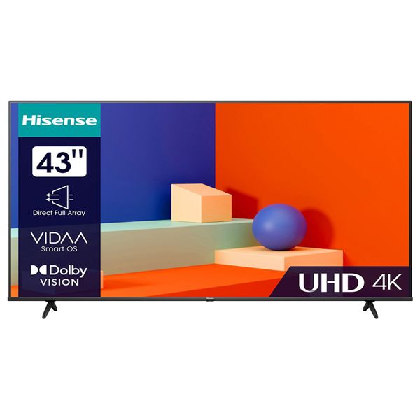 Hisense 43-Inch A62NS Series - Smart TV - 4K UHD - LED - 60Hz - Black