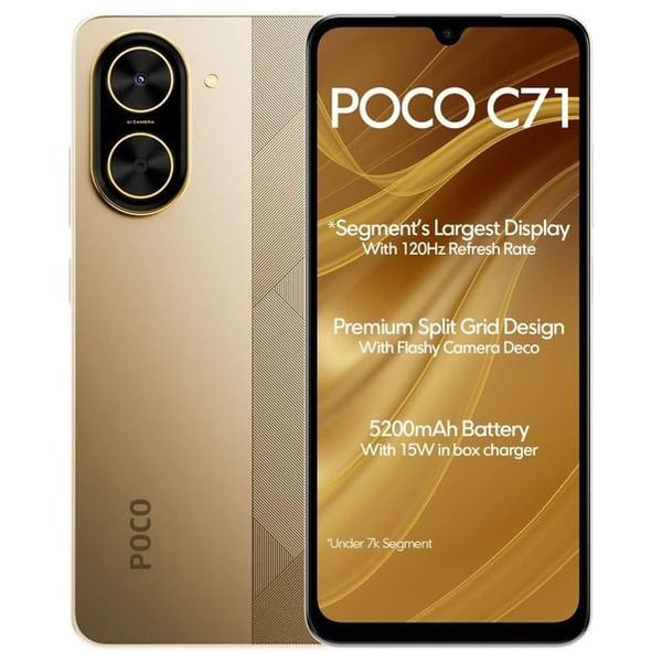 Xiaomi Poco C71 - Dual SIM - IPS LCD, 120Hz - UNISOC T7250 - 5200mAh
