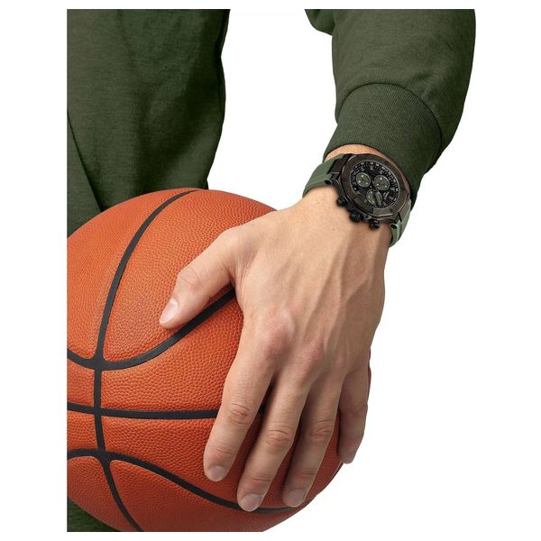 Tissot T-Race Quartz Chronograph Watch T1414173706102 For Men – Quartz Movement, Stainless Steel Case – Green