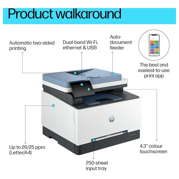 HP LaзerJet Prо MFP 3303зdw - Printer - White