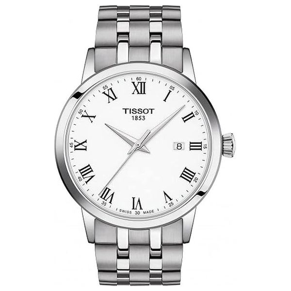  Tissot Watch For Men - Analog Display, Stainless Steel Band - T1294101101300 - Silver 