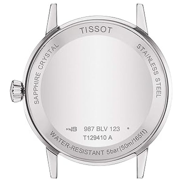  Tissot Watch For Men - Analog Display, Stainless Steel Band - T1294101101300 - Silver 