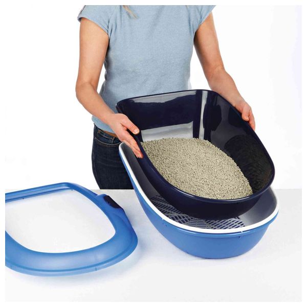 Trixie Berto Cat Litter Tray - Blue