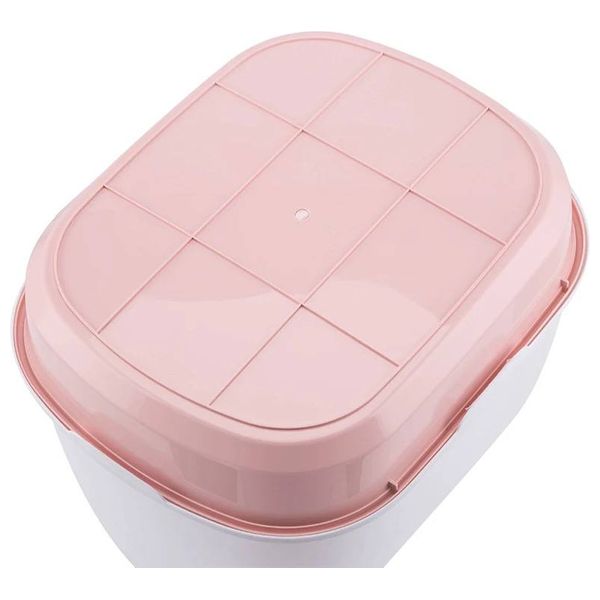 Covered litter Box with Scoop - Pink