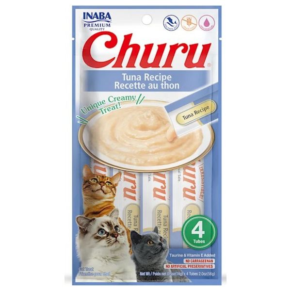 Churu Tuna Recipe Cat Treats - 4 Pieces