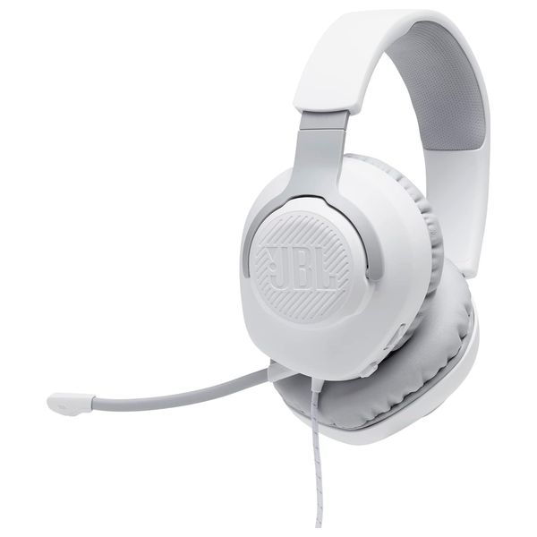 JBL Quantum 100M2 - Over Ear Wired Headphones - White