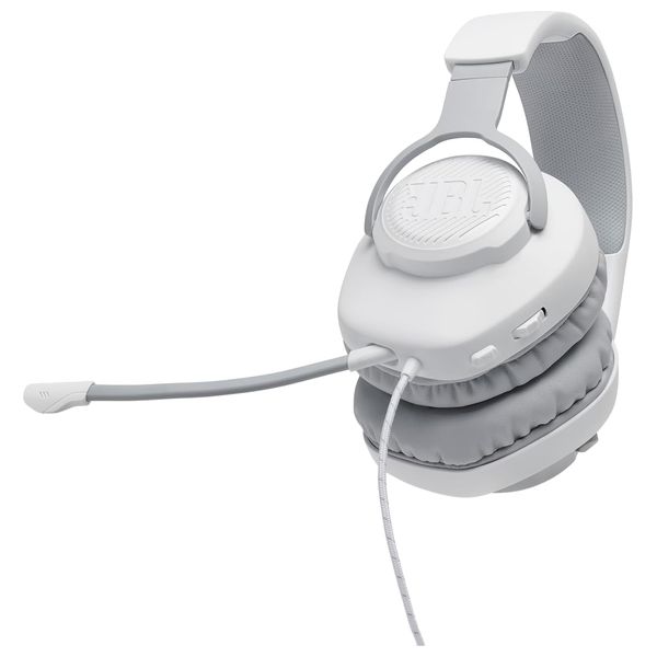 JBL Quantum 100M2 - Over Ear Wired Headphones - White