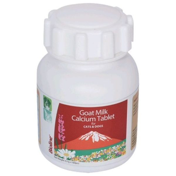 Bioline Goat Calcium  For pets - 160 tablets 