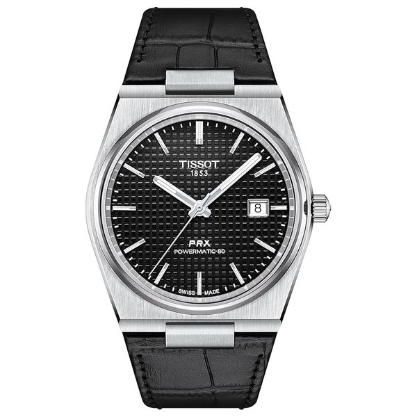 Tissot Watch For Men - Analog Display, Leather Band - T1374071605100 - Black