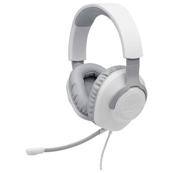 JBL Quantum 100 - Over Ear Wired Headphone - White