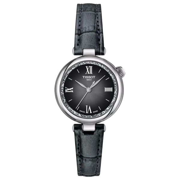 Tissot Desir Watch T1520101603800 For Women – Quartz Movement, Stainless Steel Case, Leather Strap – Black