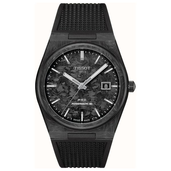 Tissot Watch For Men - Analog Display, Rubber Band - T1379079720100 - Black
